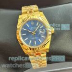 Replica Rolex 36mm Datejust Blue Dial & Yellow Gold Jubilee Watches